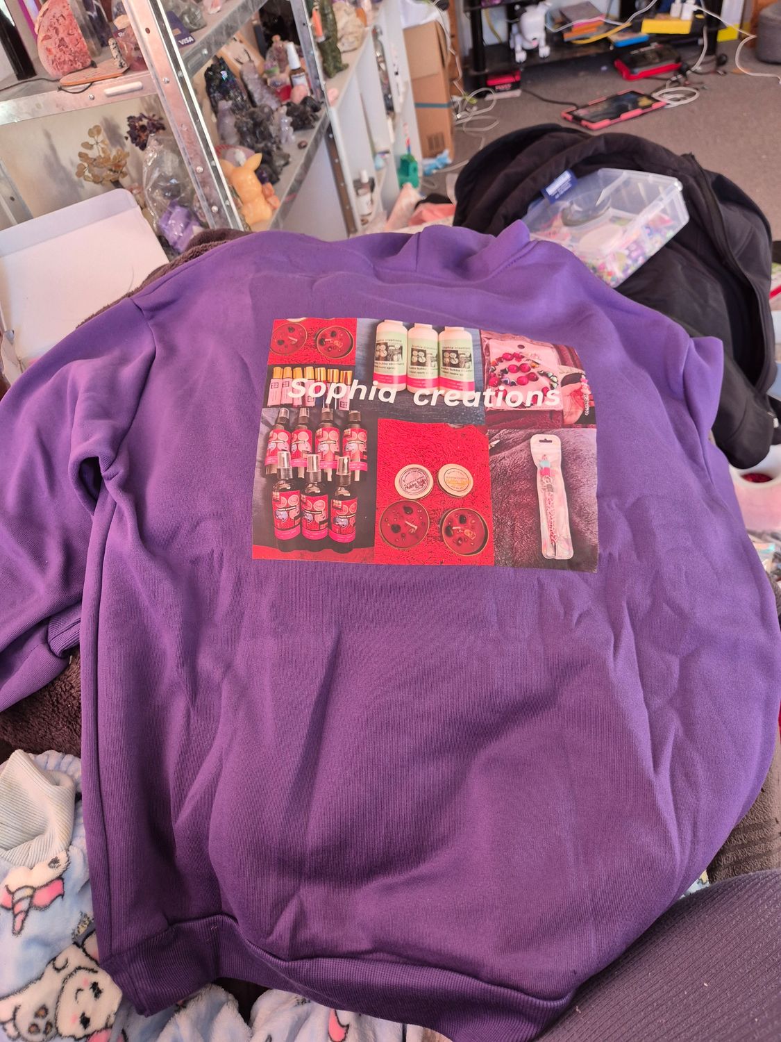 Sophia creations purple Hoodie L