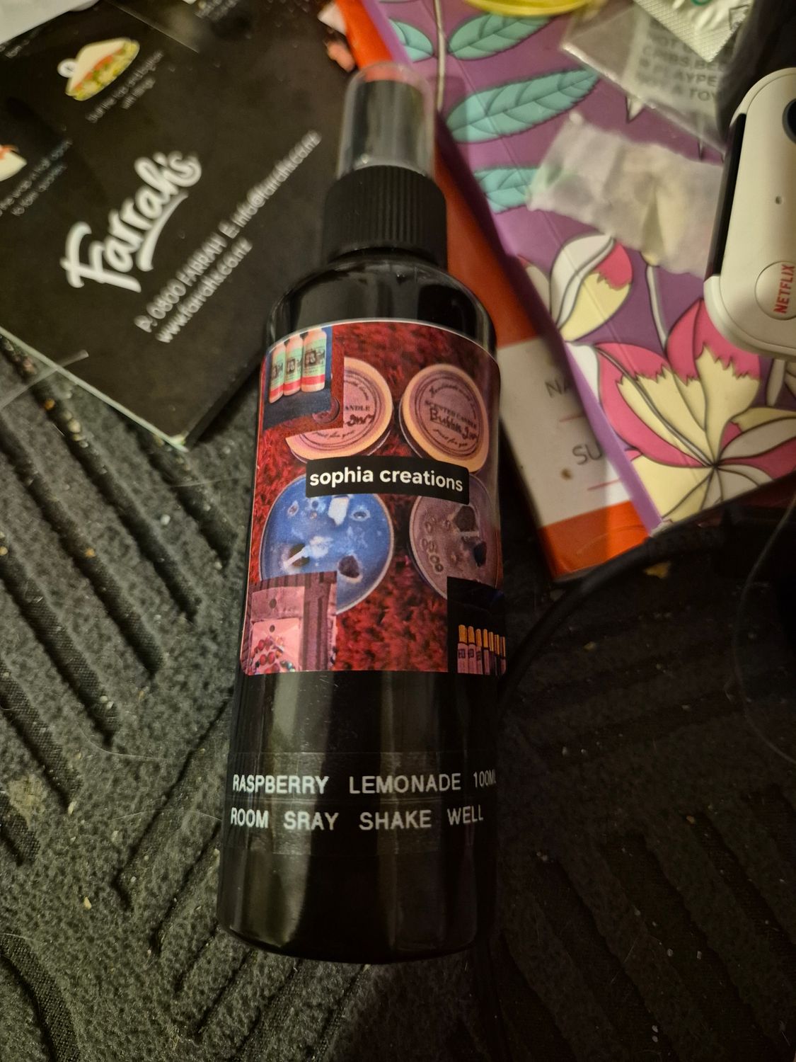 Raspberry lemonade room spray 100ml