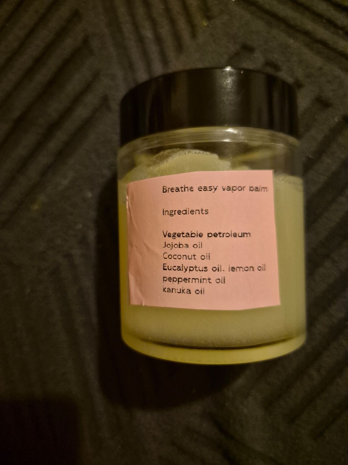 Breathe easy vapor balm