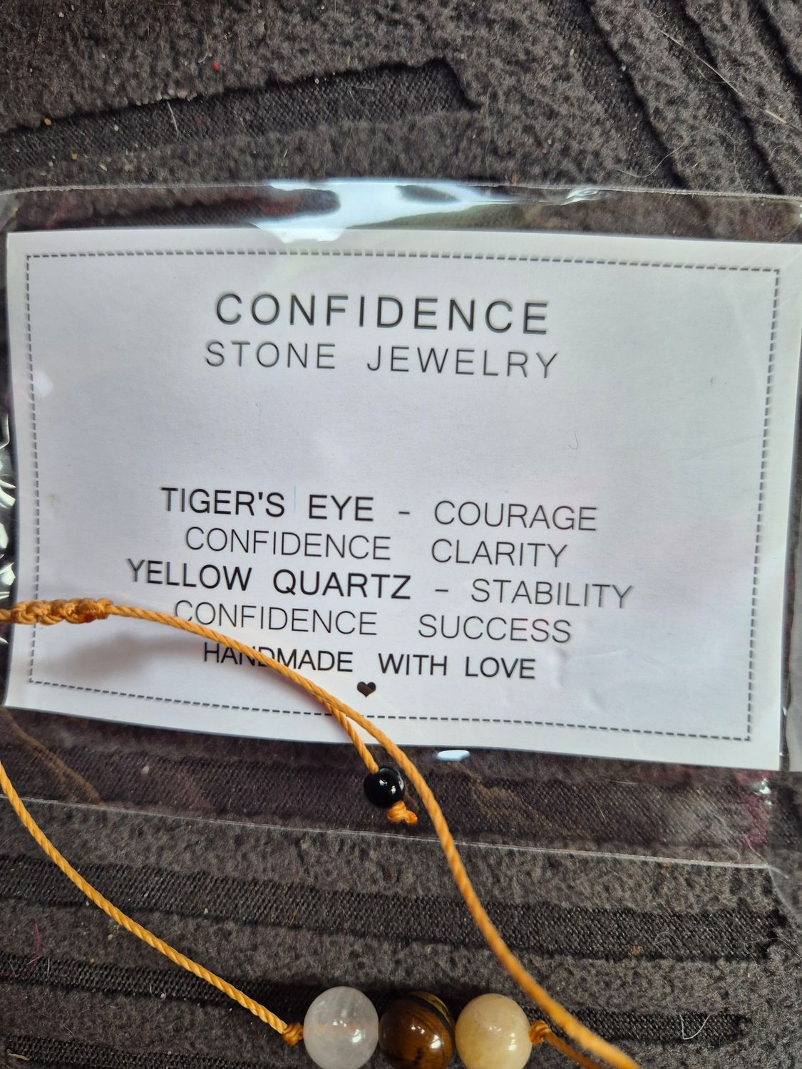 Confidence bracelet