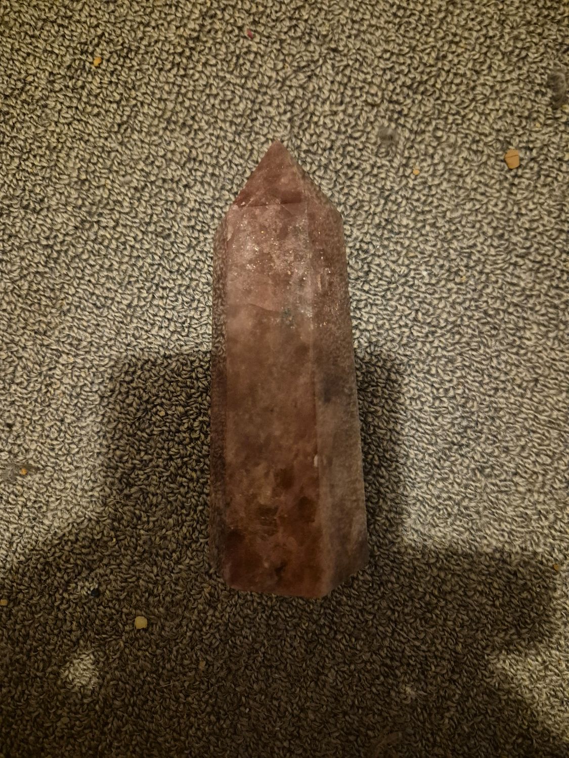 Strawberry quartz tower