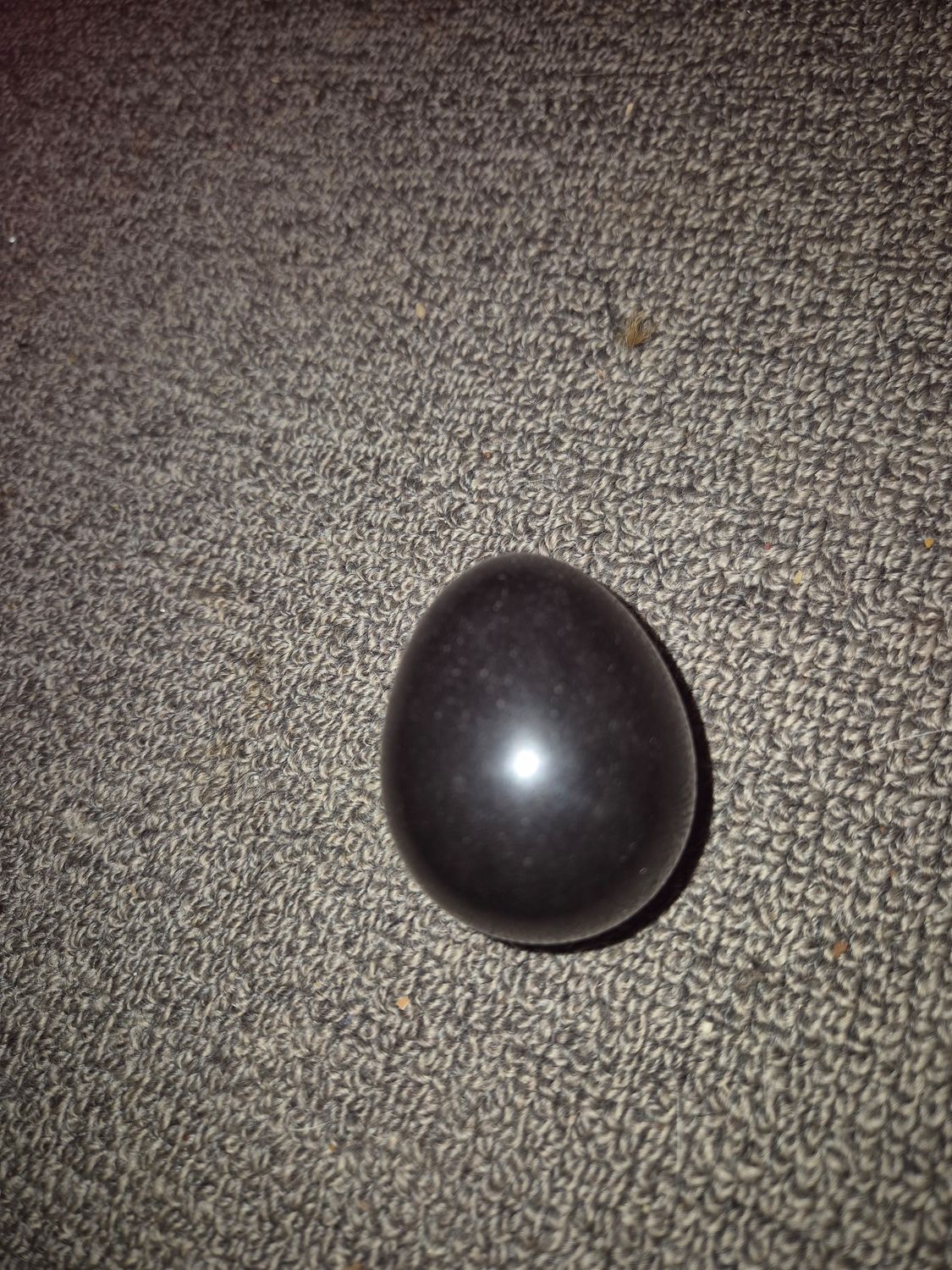 Black obsidian egg
