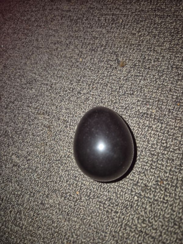 Black obsidian egg