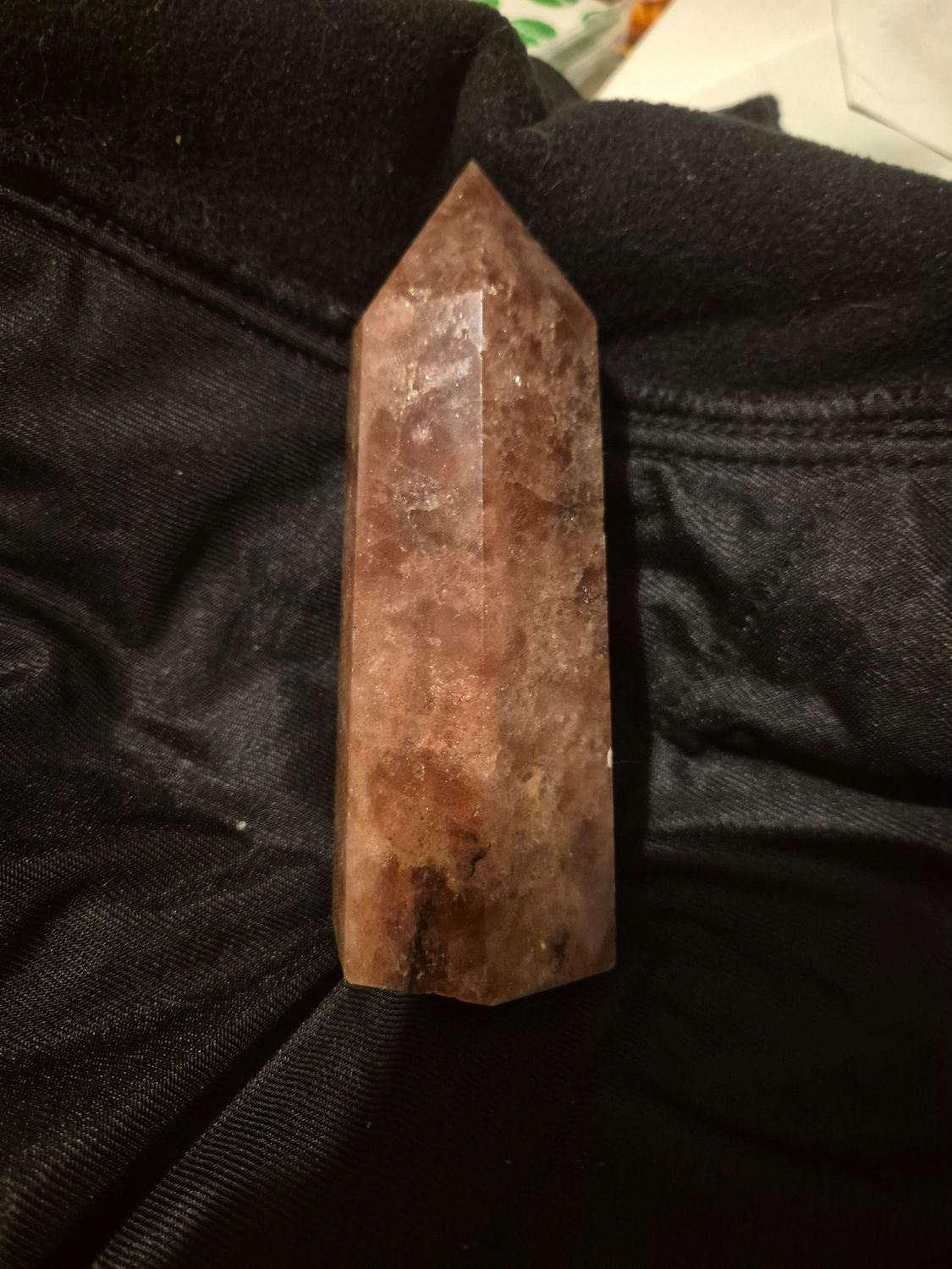 Strawberry quartz tower