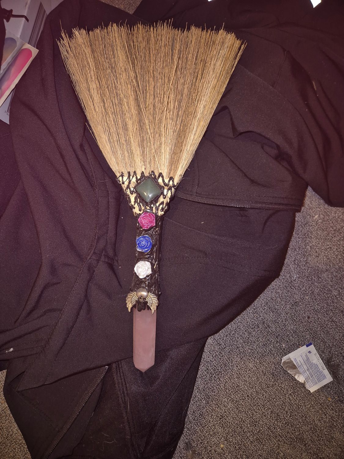 Rose quartz wand