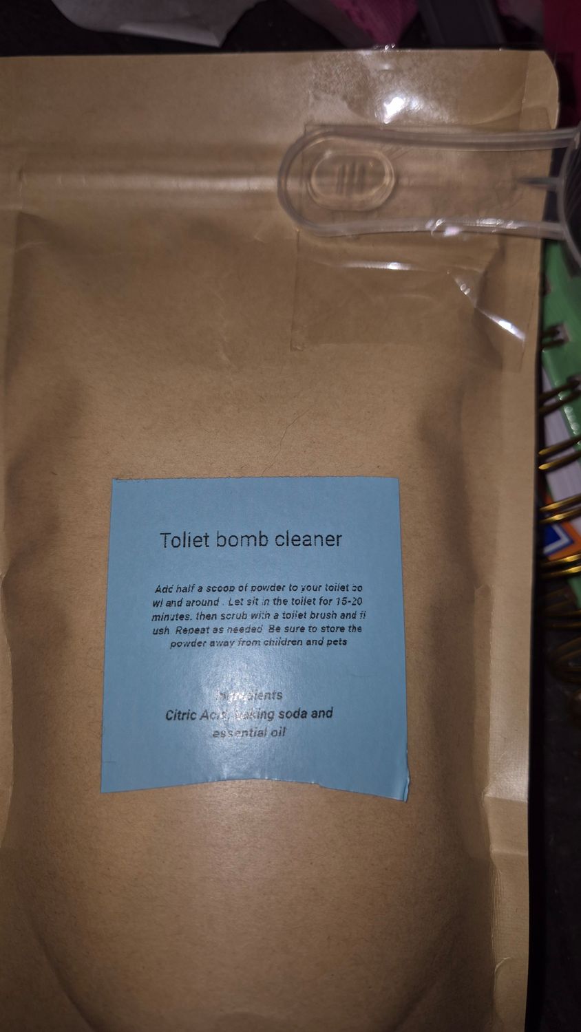 Trial toilet bomb powder