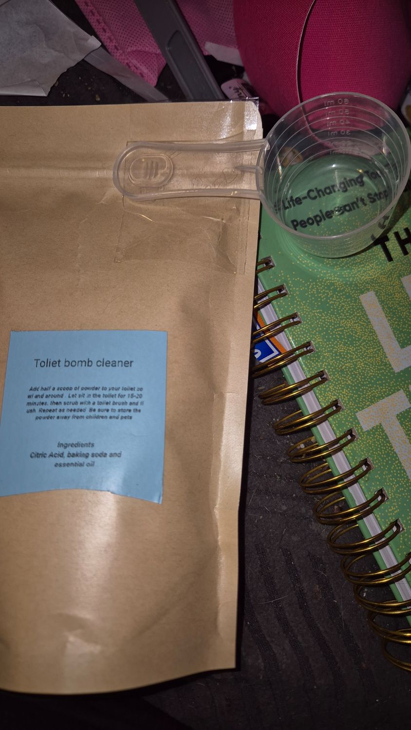 Trial toilet bomb powder