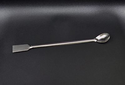 Micro spatula Stainless Steel one tapered end and one rounded end 8 inches length with attached BIR Sales Invoice