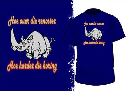 Hoe ouer die renoster