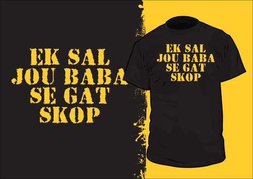 Ek sal jou baba se gat skop