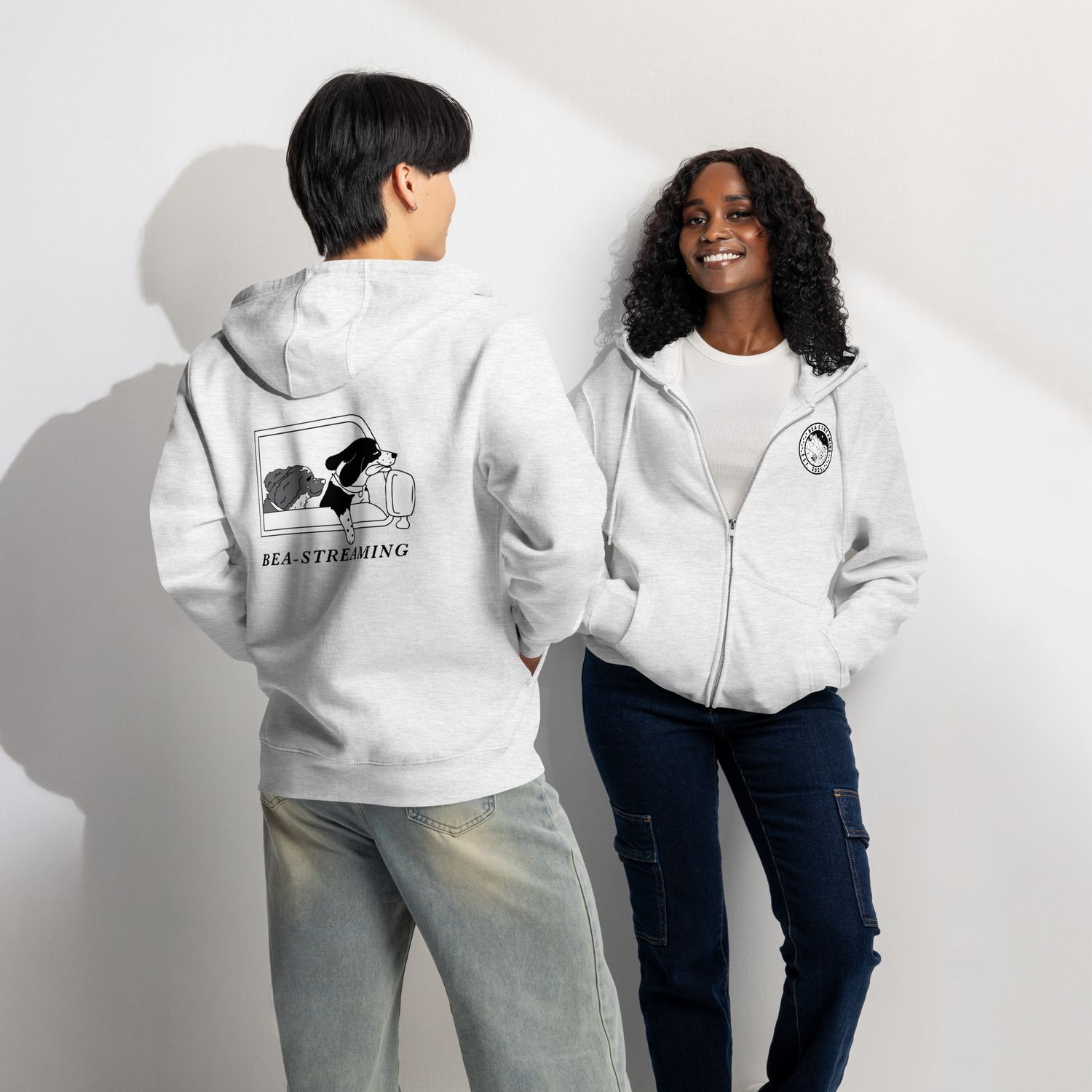 Premium full zip hoodie Bea-Streaming