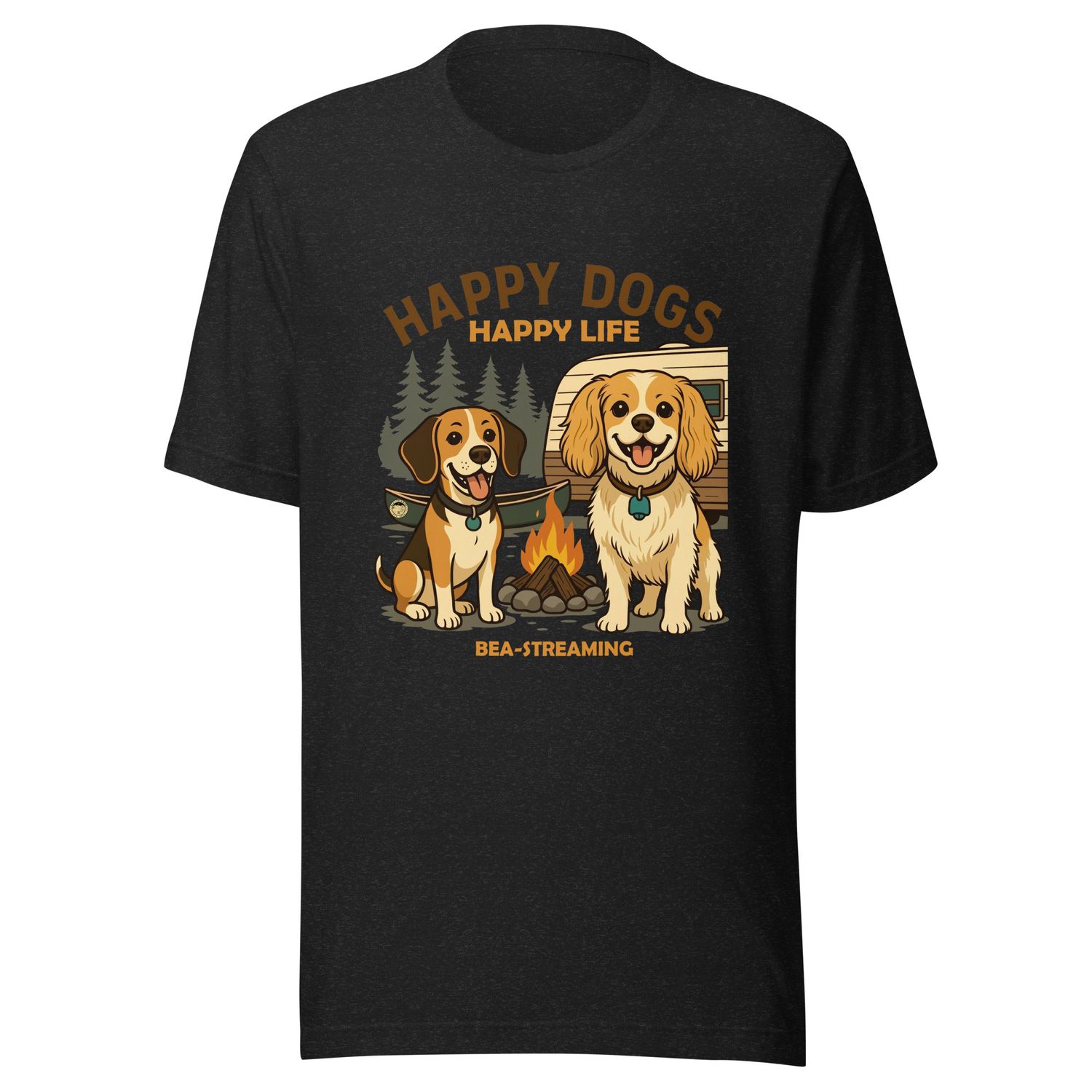 Unisex t-shirt Happy Dogs Happy Life