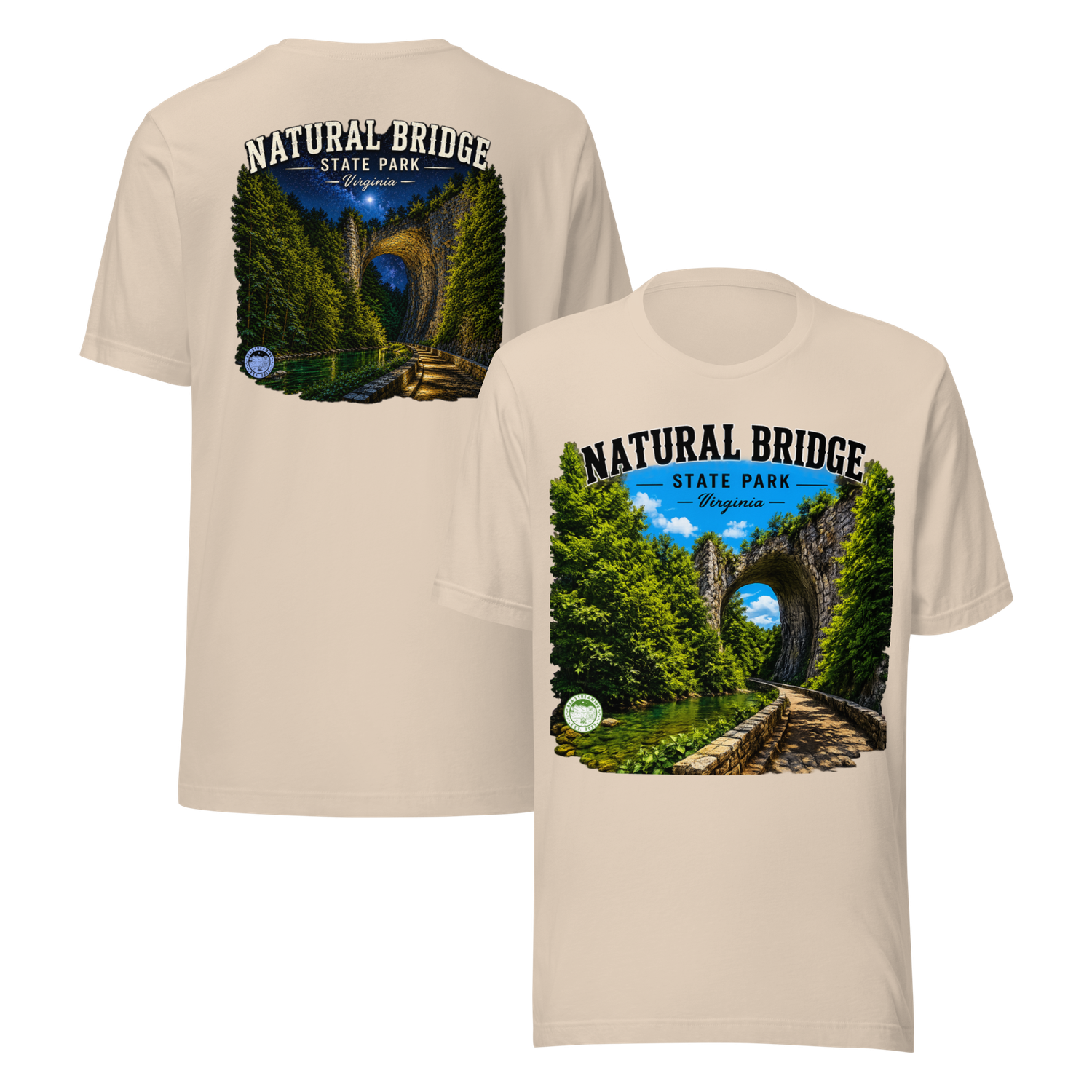 Unisex t-shirt Natural Bridge Bea-Streaming 
