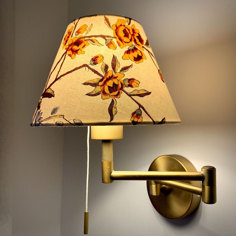 Abat-jour conique tissu Manuel Canovas