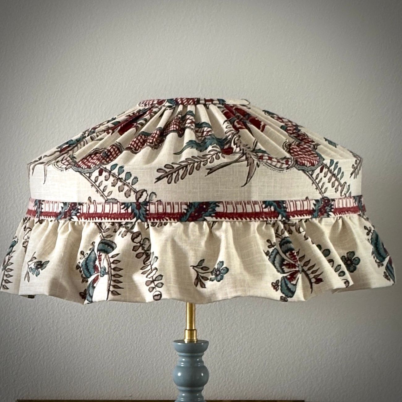 Abat-jour couture en tissu Pierre Frey