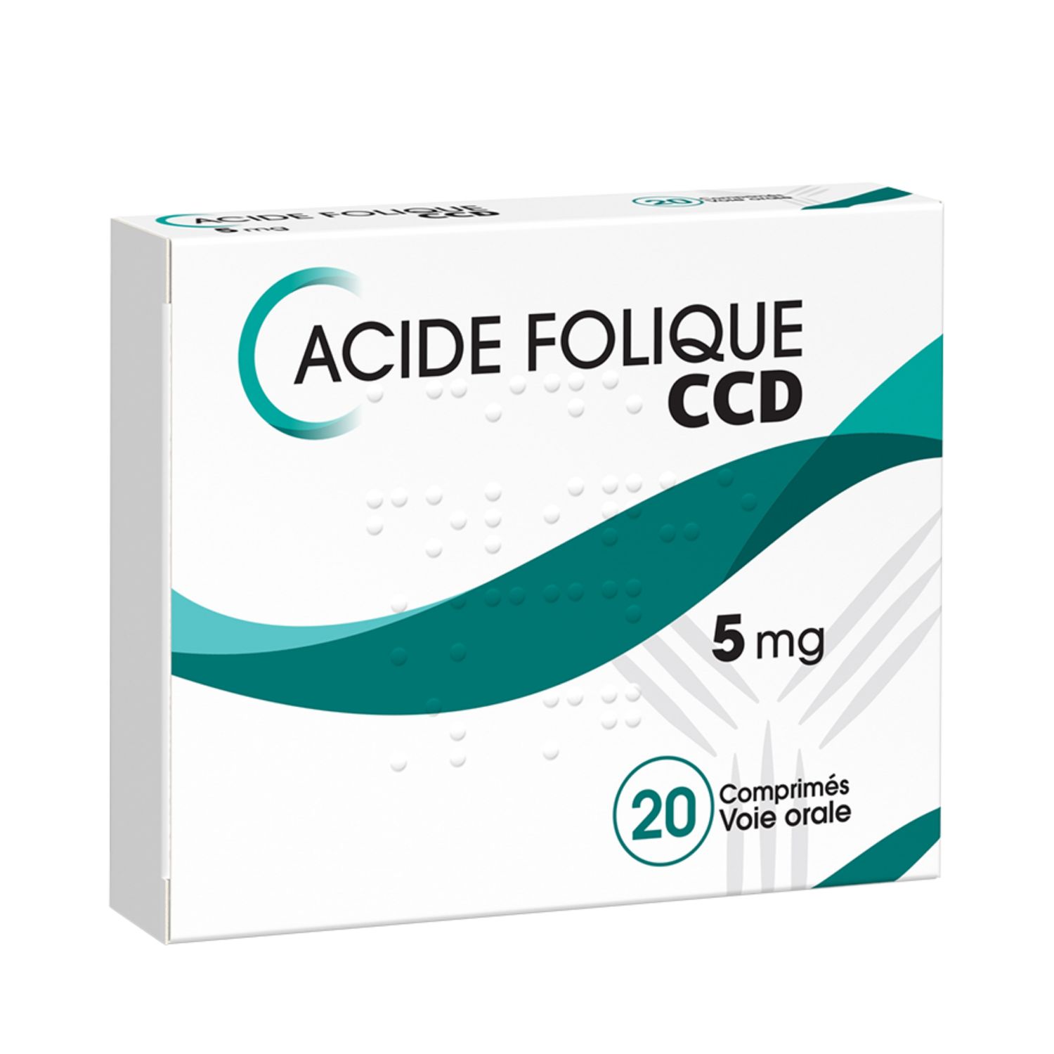 ACIDE FOLIQUE CRE 5MG CPR 5X2