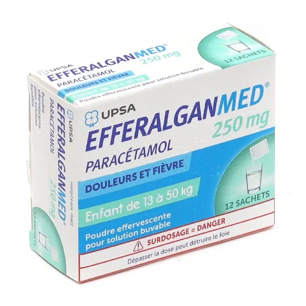 EFFERALGAN 250MG SACH B/12