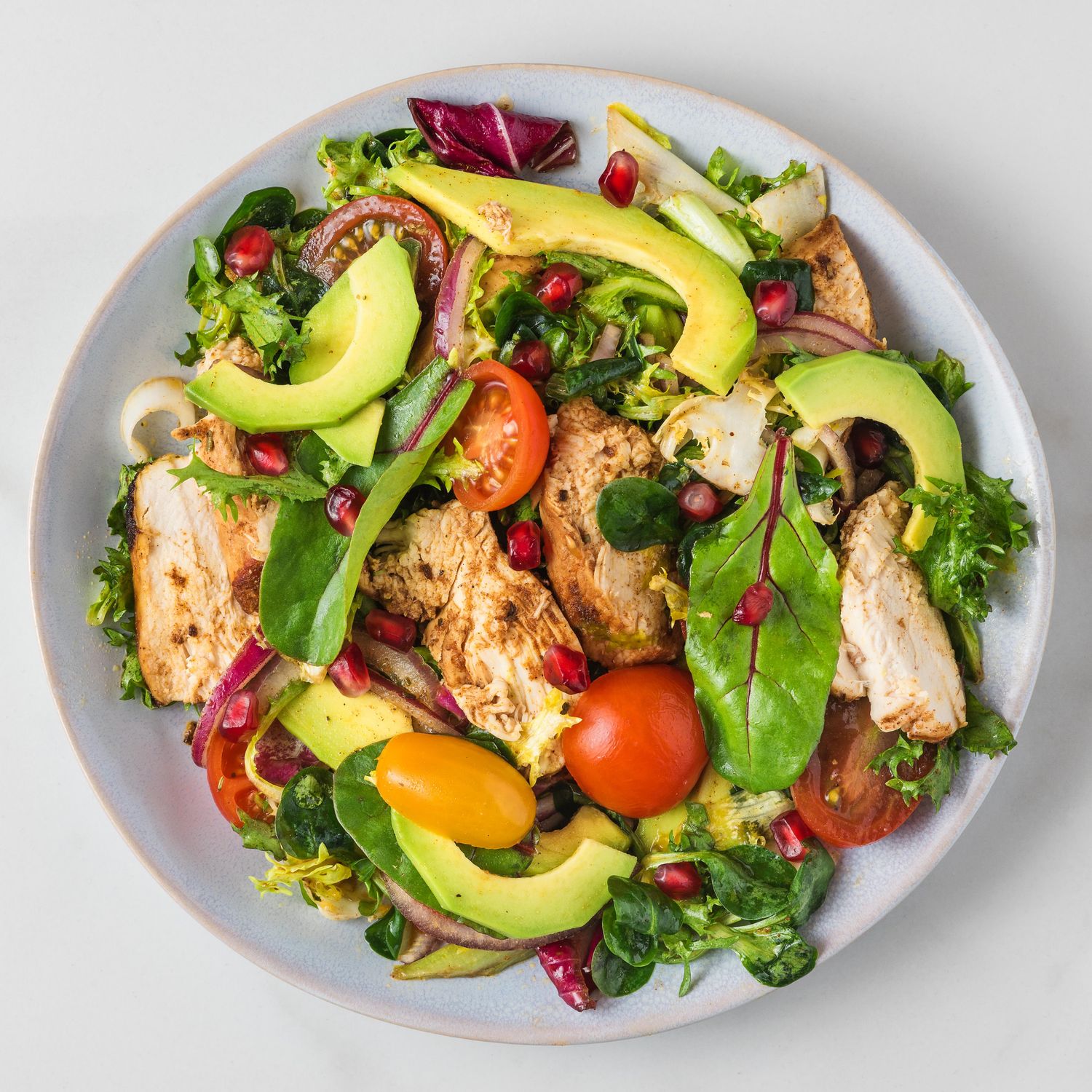SALADE AVOCAT AU POULET
