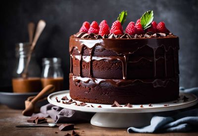 GATEAU D&#39;ANNIVERSAIRE AU CHOCOLAT