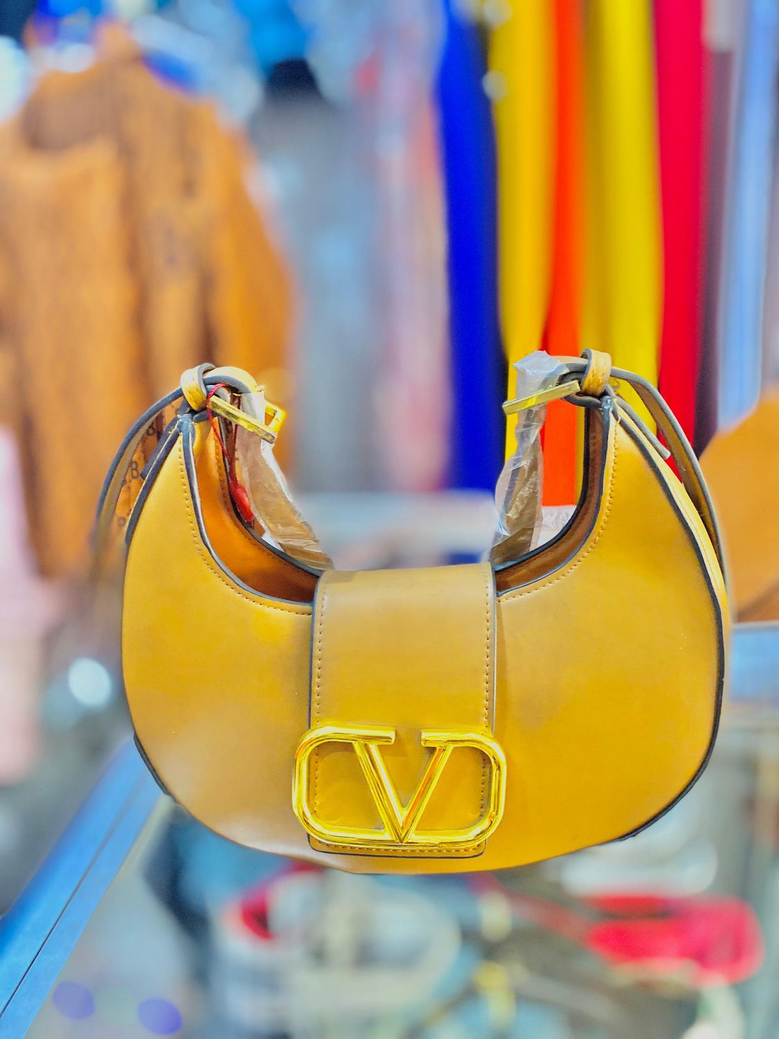 MINI SAC FENDI JAUNE