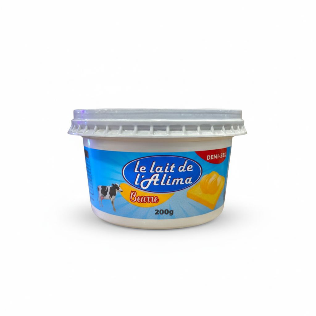 BEURRE LE LAIT DE L&#39;ALIMA DEMI-SEL