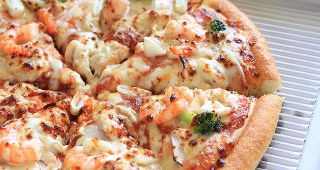 PIZZA AUX CREVETTES
