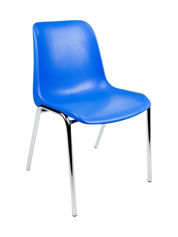 Kuip kantinestoel 18 blauw