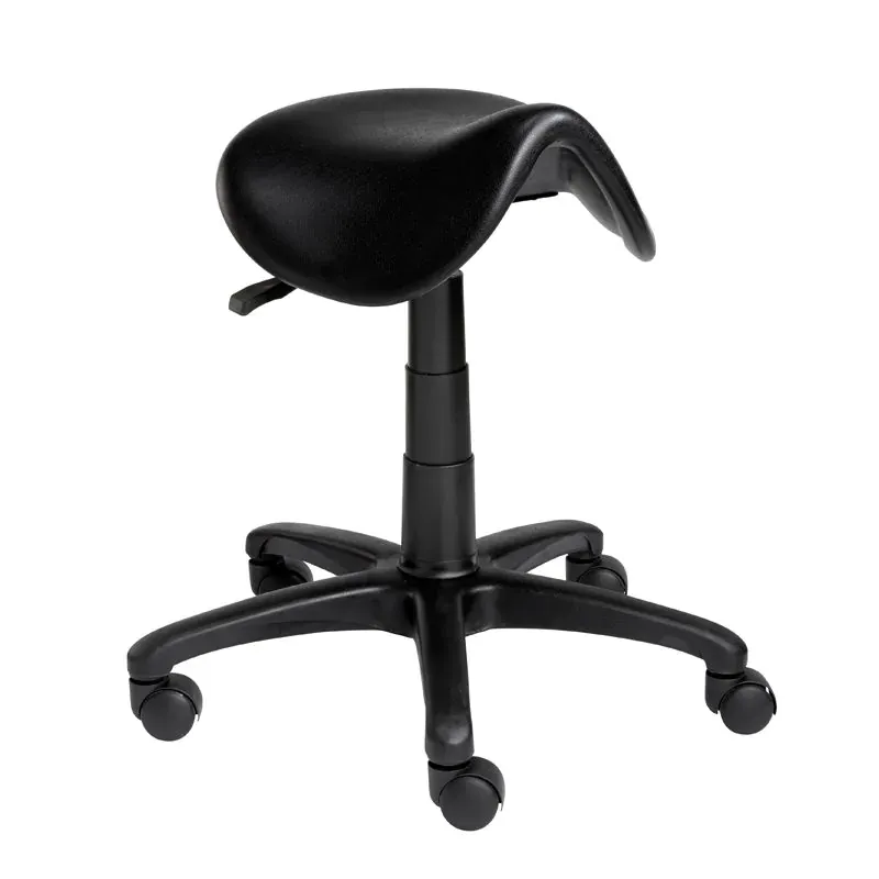MULTICA Zadelkruk Standaard – Ergonomisch, Verstelbaar, Zwart – Comfortabel Werkstoeltje