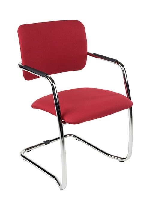 Vergaderstoel MAGENTIX-bordeaux rood