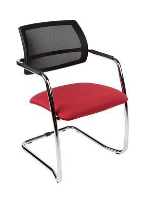 Vergaderstoel MAGENTIX Mesh-bordeaux rood