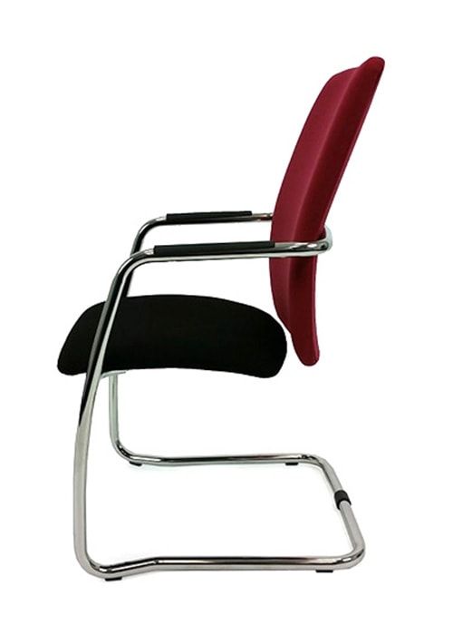 Vergaderstoel MAGENTIX XL bordeaux zwart