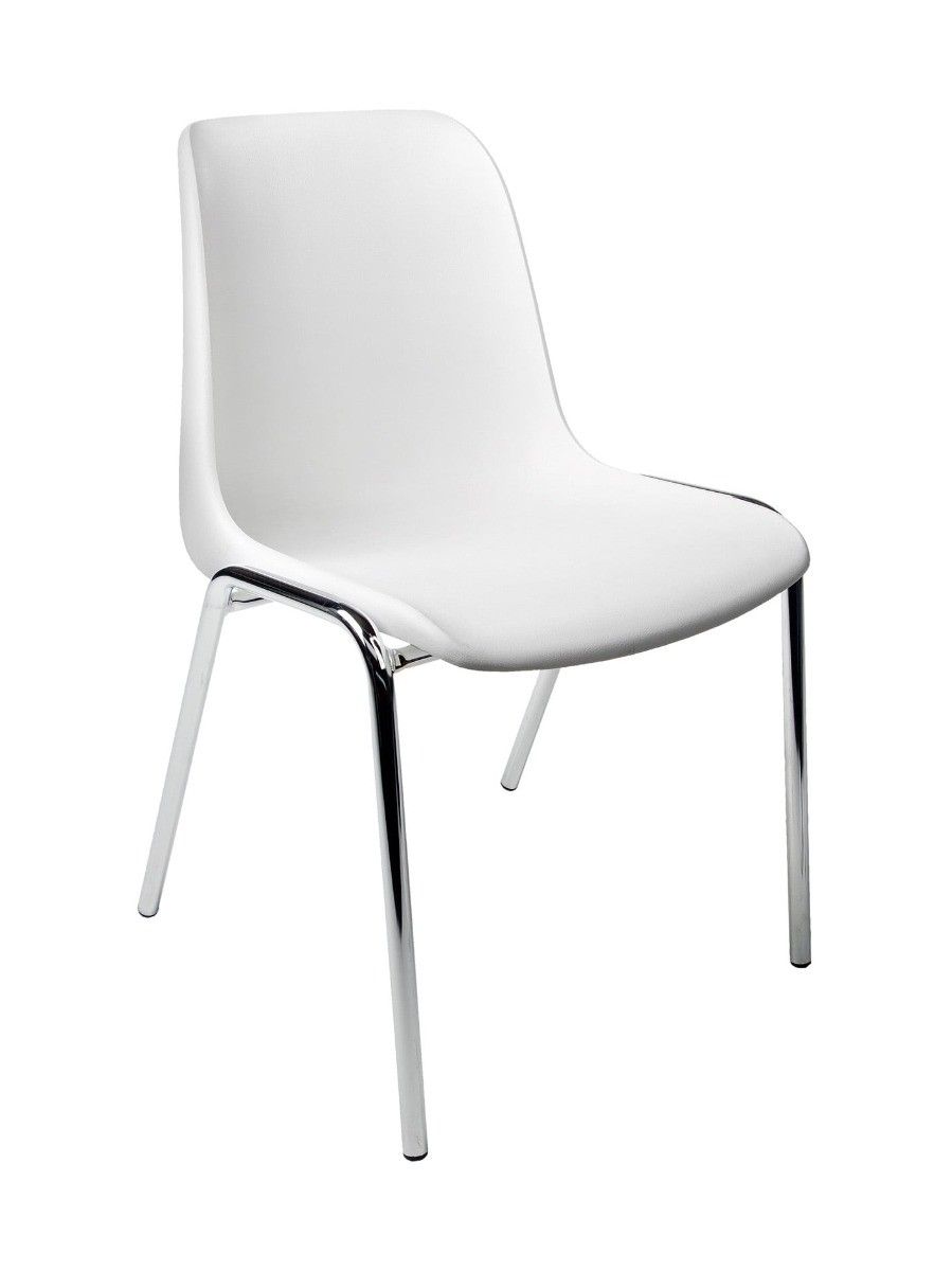 Kuip kantinestoel 22 wit