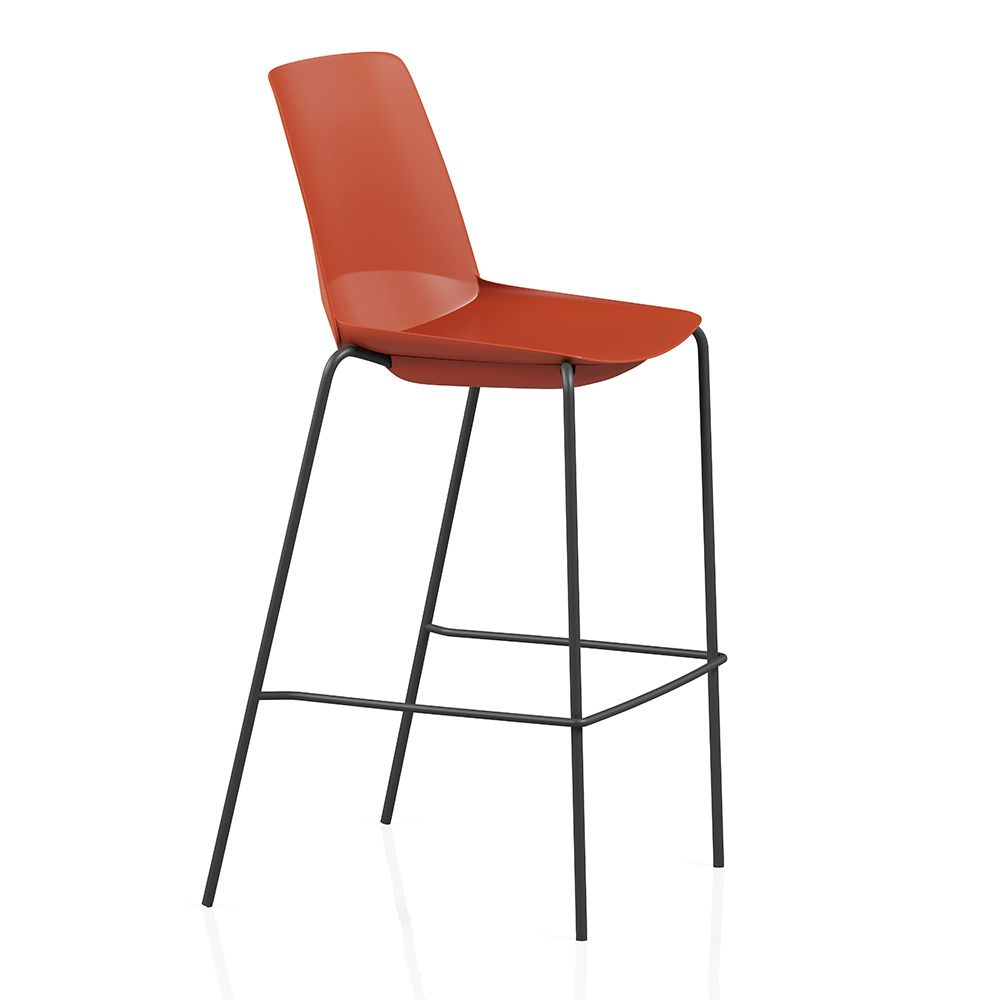 Ergonice Douro High rood zwart