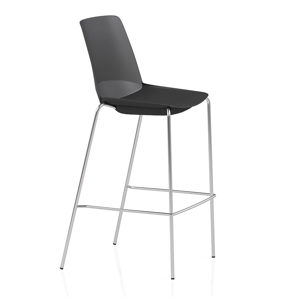 Ergonice Douro High zwart chrome