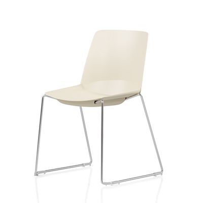 Ergonice Douro Sled ivoor chrome