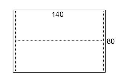 Rechthoekblad 140x80cm Rechthoekblad 140x80cm