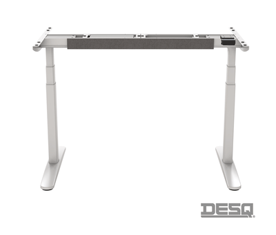 Elektrisch zit-sta bureau frame | 2 motoren | 3 kolommen | 125 KG | Heavy Duty | Wit/Zwart