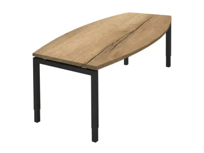 Vergadertafel met Tonvormig Blad – Modern Design & Ruimtelijke Uitstraling