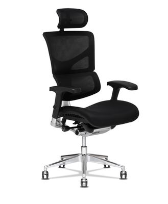 PLATINUM Directiestoel – Luxe Ergonomische Bureaustoel met Aluminium Design