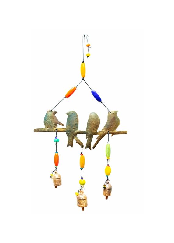 Flock Together Birds Beads And Bell