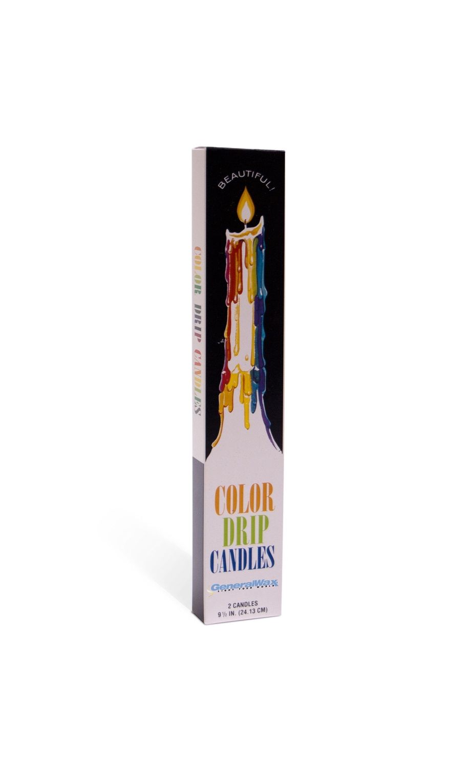 Color Drip Rainbow Candle