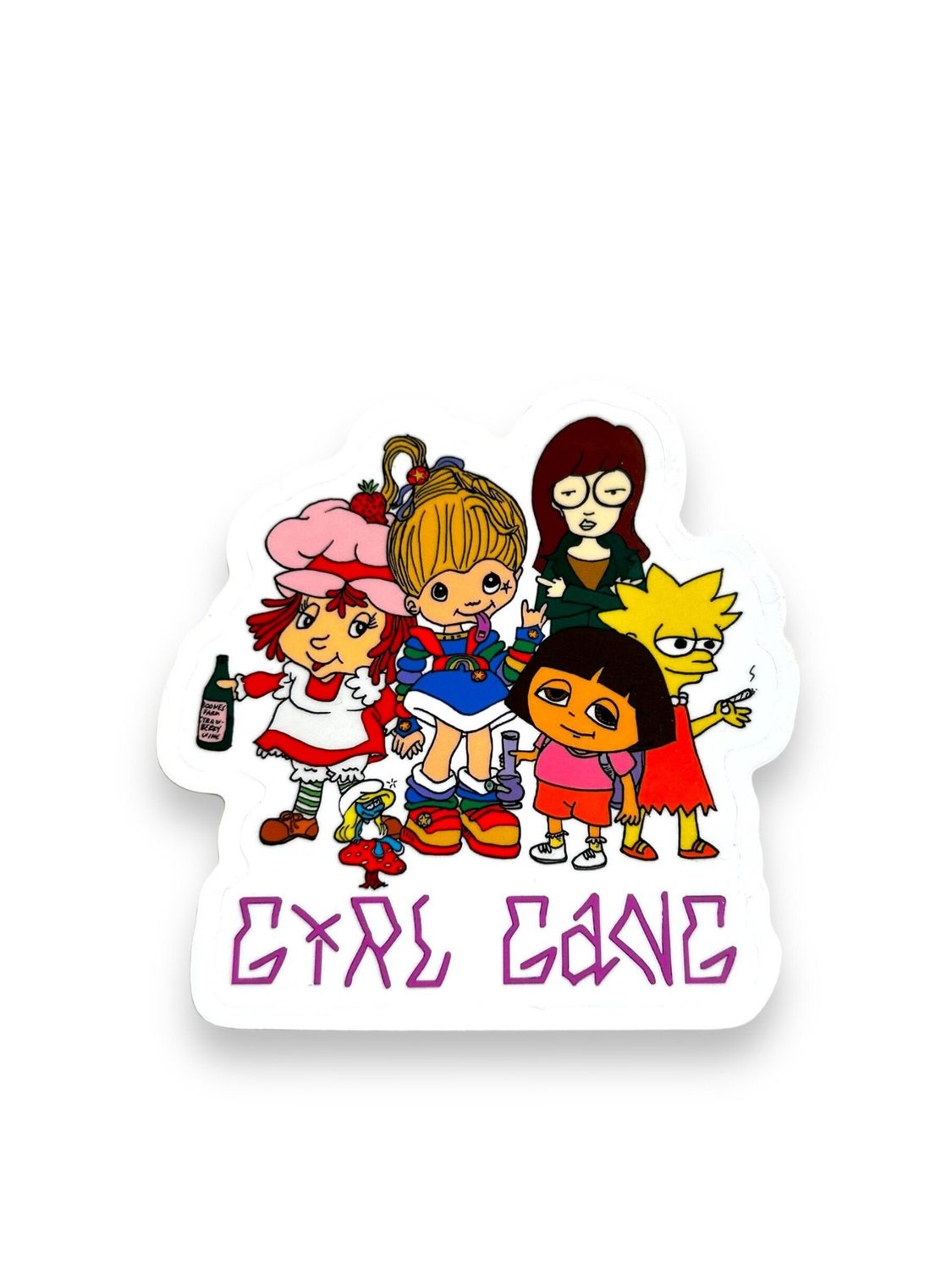 Girl Gang Nostalgia Characters Sticker