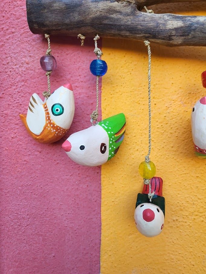 Fly Away Wood Painted Birds