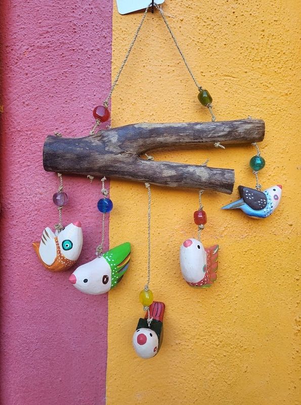 Fly Away Wood Painted Birds
