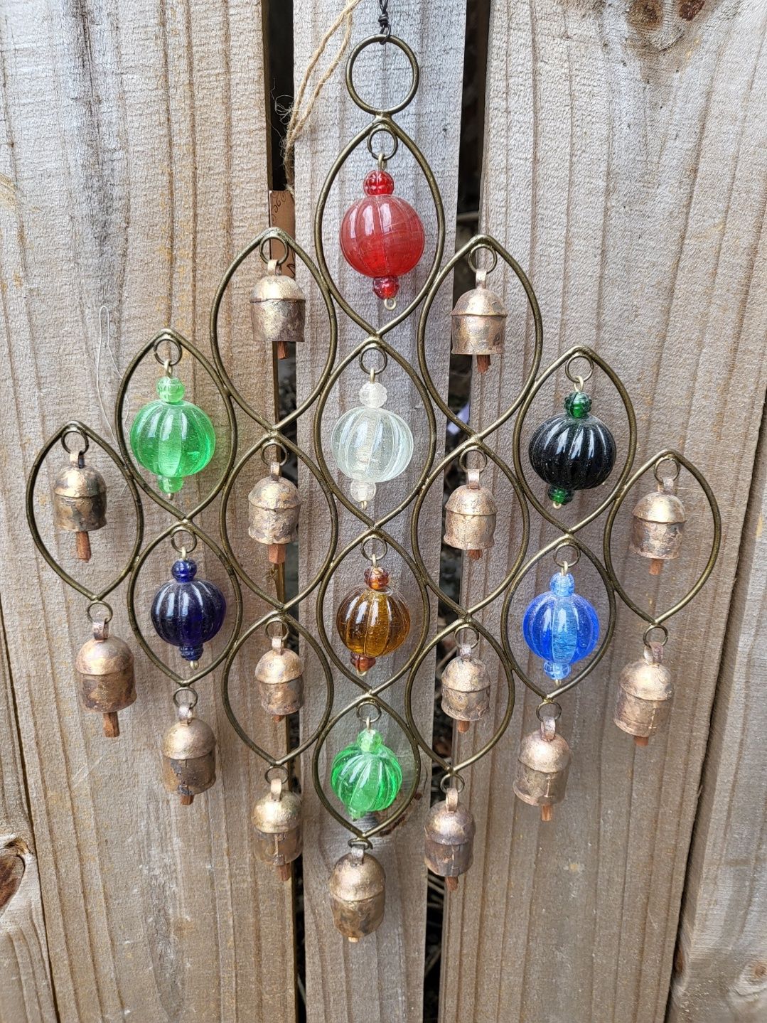 Rainbow Colored Beads And Bells