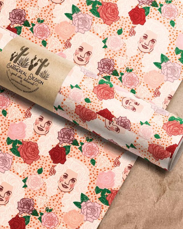 Dolly Parton Gift Wrapping Paper