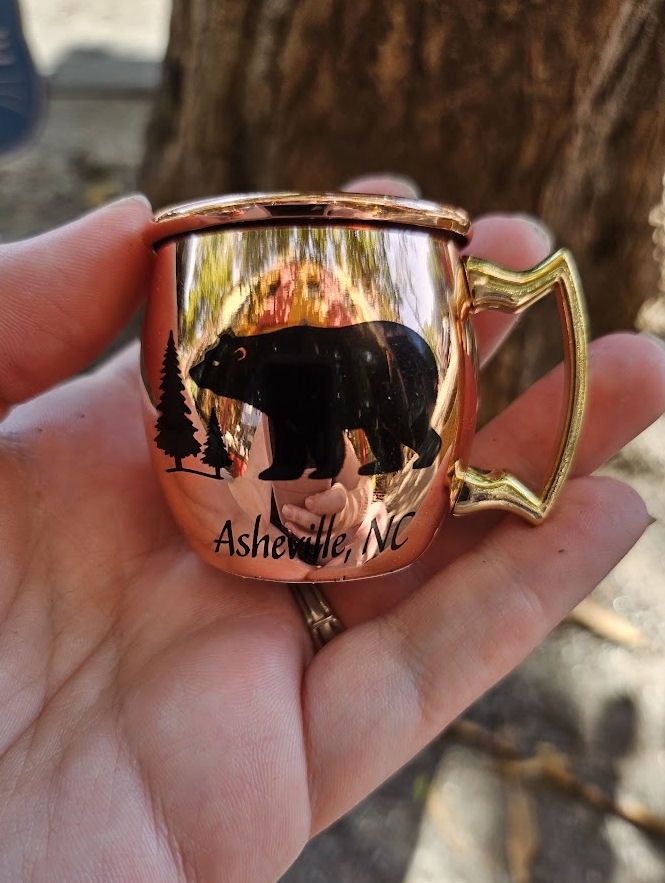 Asheville Bear Moscow Mule Shot Glass