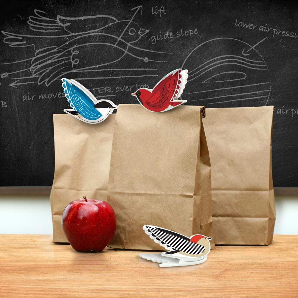 Tweet Treats Bird Set Of 4 Bag Clips