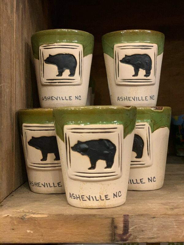 Asheville Pottery Bear Shot Glass