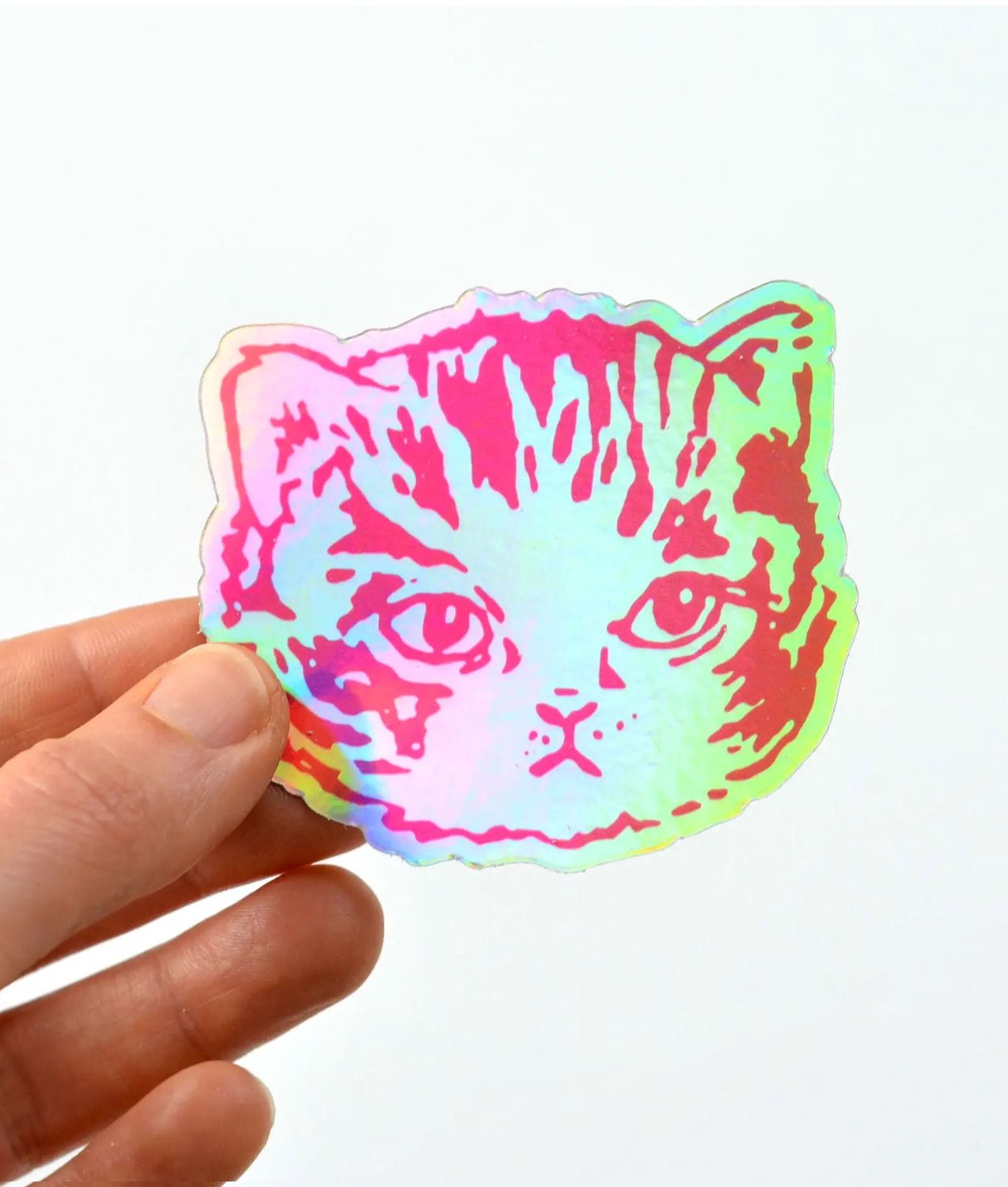Cat Holographic Sticker